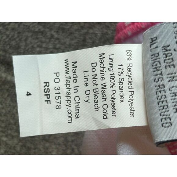 The Original Flap Happy Girls Seahorse Swimsuit Size 4 - Picture 4 of 5